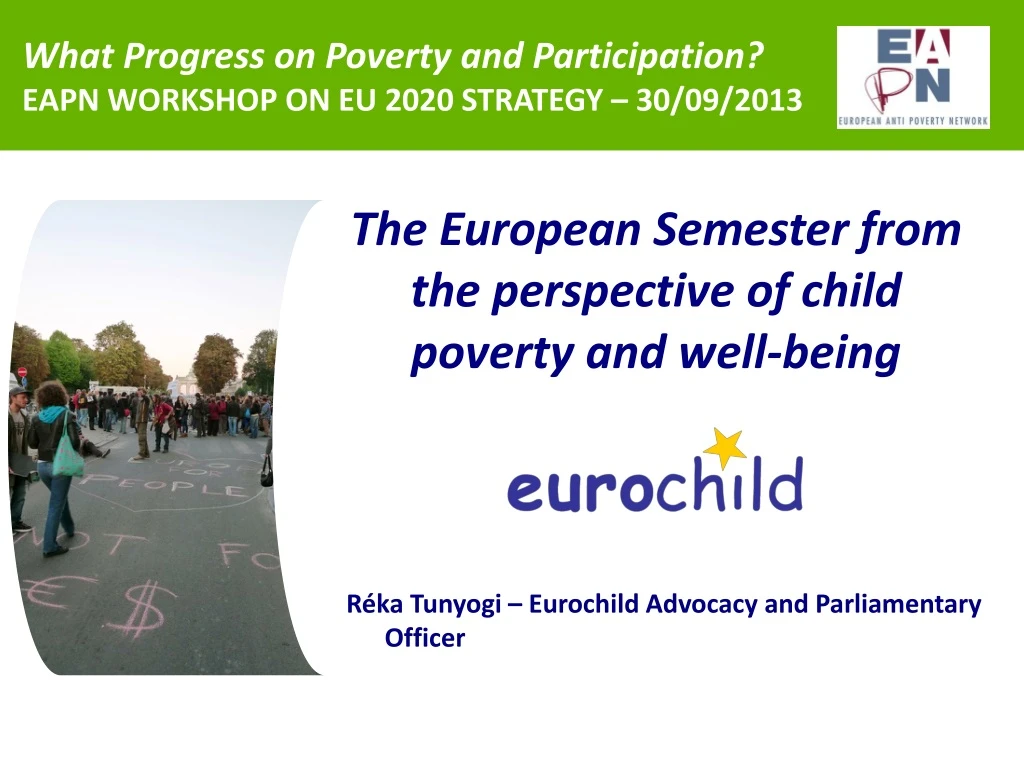 what progress on poverty and participation eapn