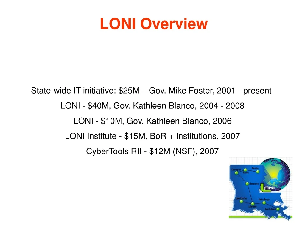 loni overview