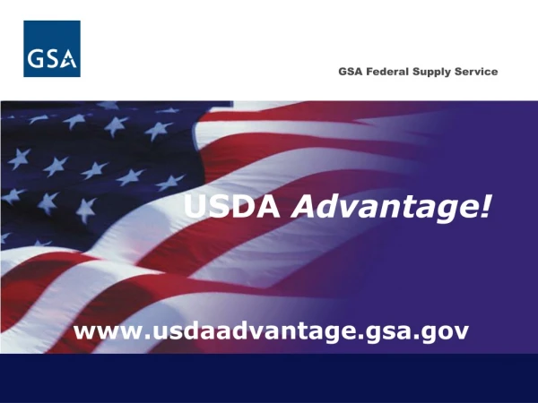 USDA  Advantage!