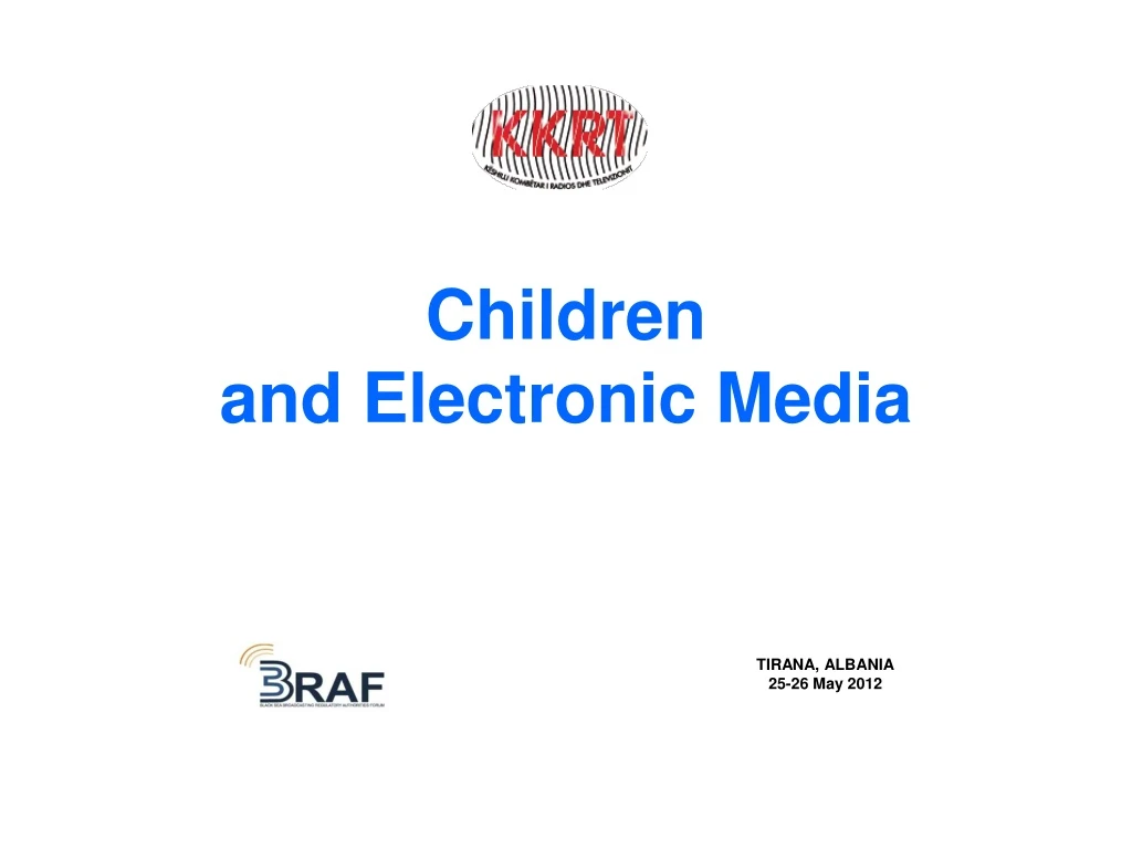 children and electronic media
