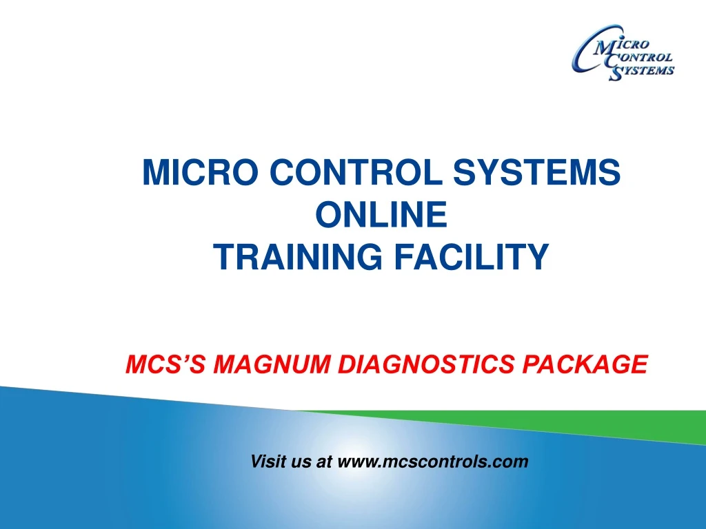 micro control systems online training facility