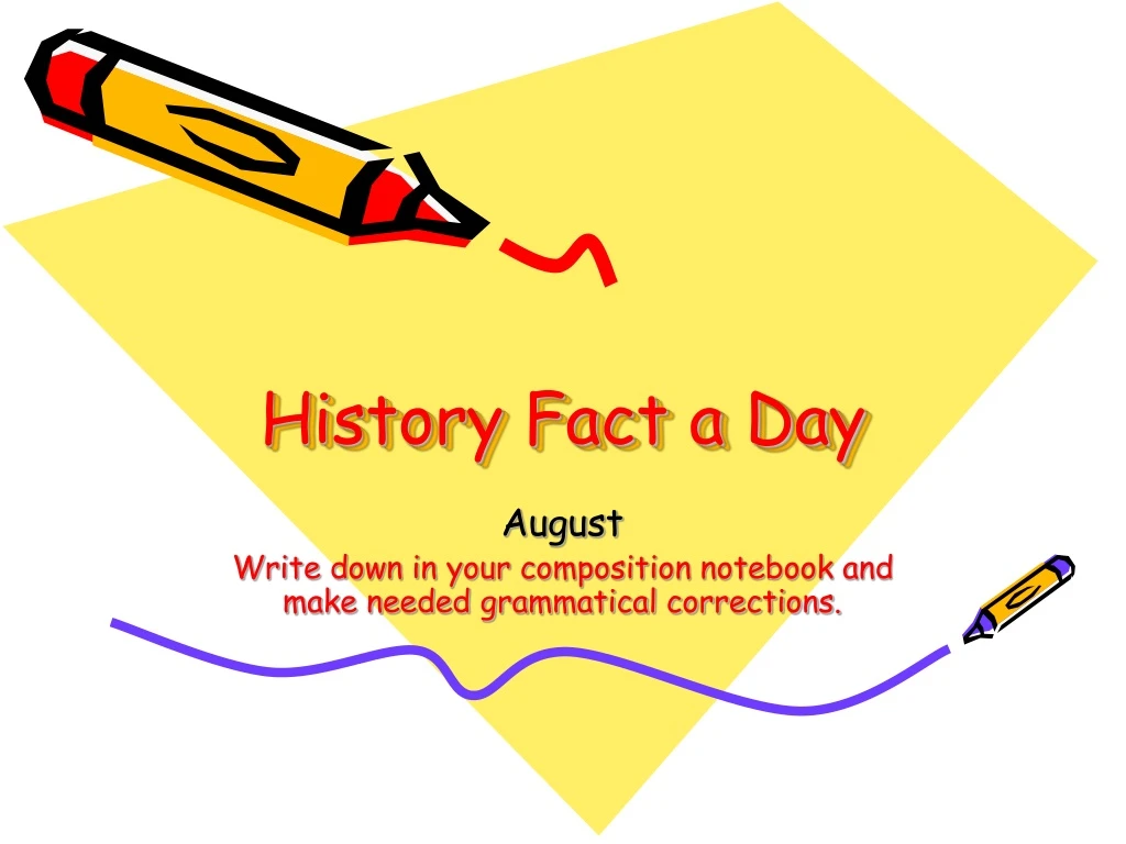 history fact a day