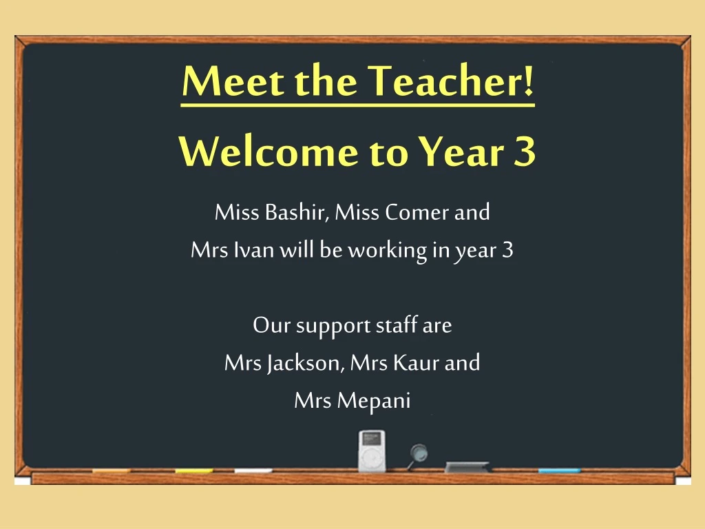 meet the teacher welcome to year 3