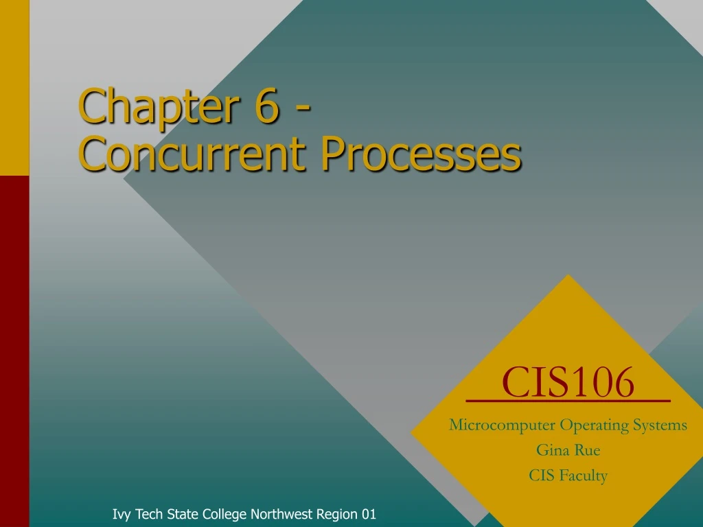 chapter 6 concurrent processes