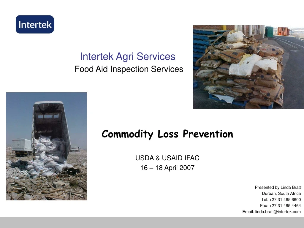 intertek agri services food aid inspection