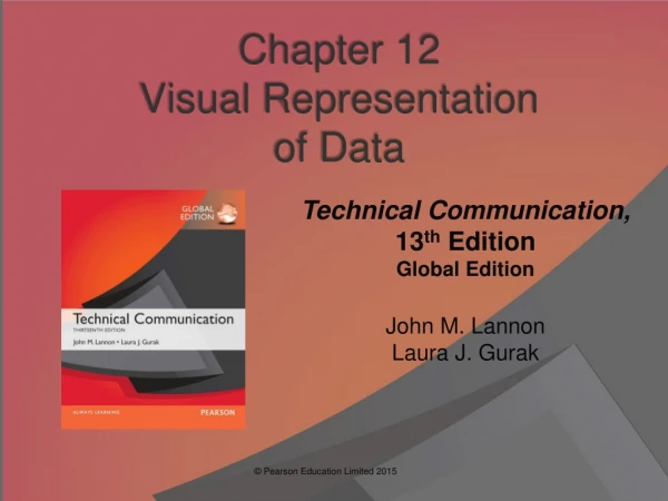 Chapter 12 Visual Representation  of Data