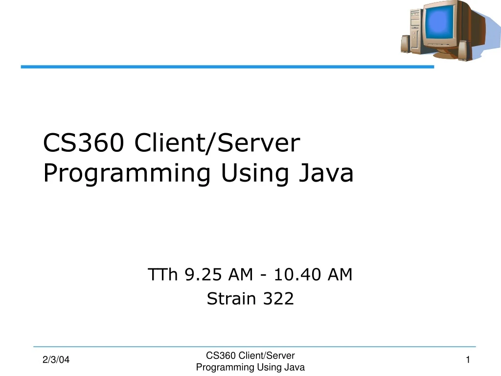 cs360 client server programming using java