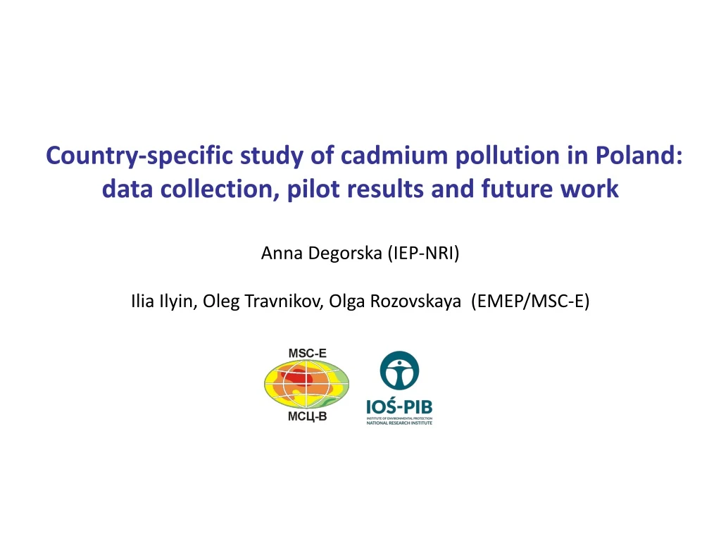 country specific study of cadmium pollution