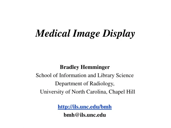 Medical Image Display