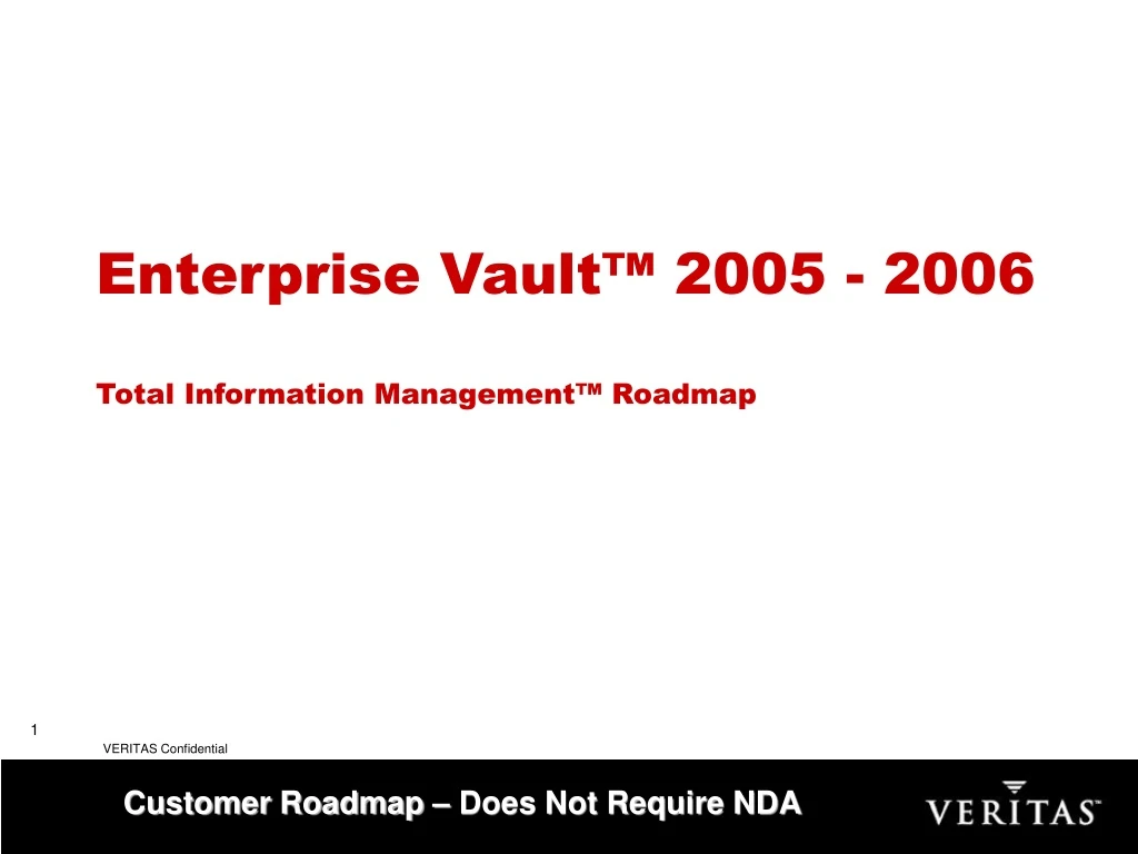 enterprise vault 2005 2006 total information management roadmap