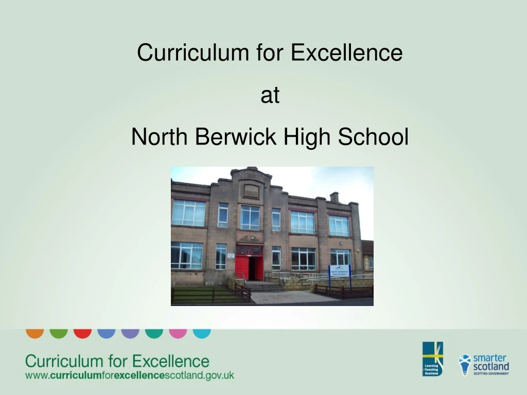 curriculum for excellence at north berwick high