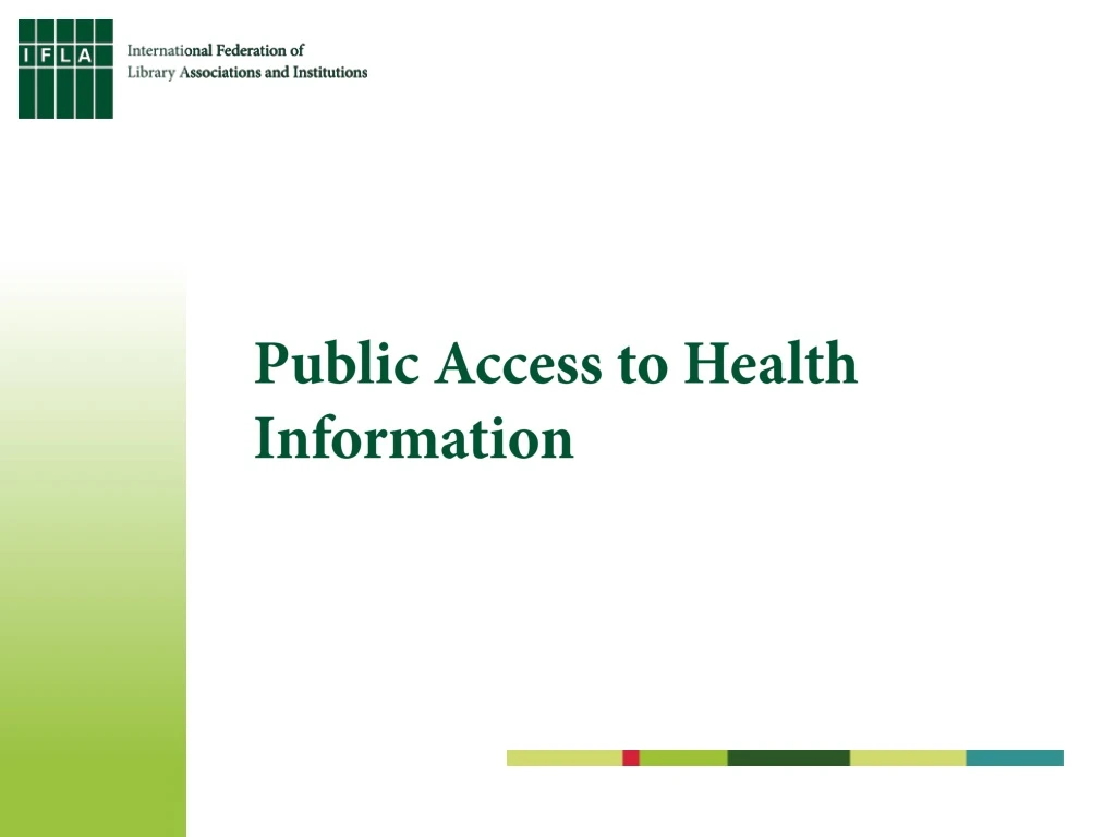 public access to health information