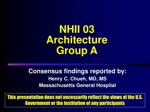 NHII 03 Architecture Group A