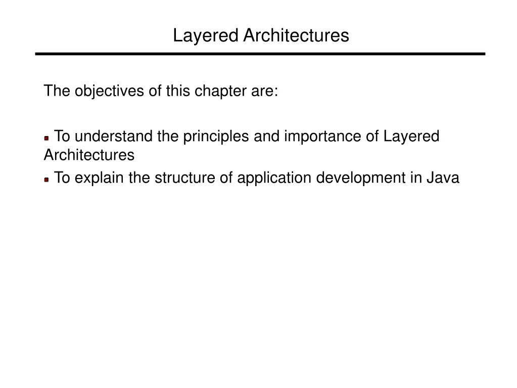 layered architectures
