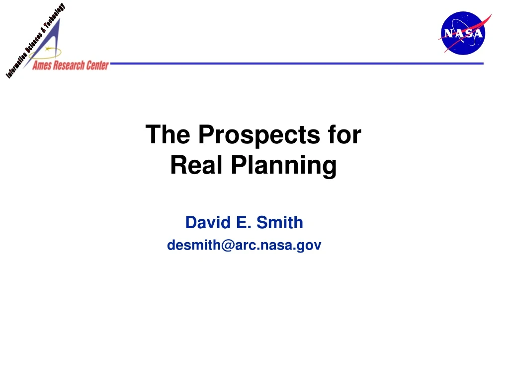 the prospects for real planning