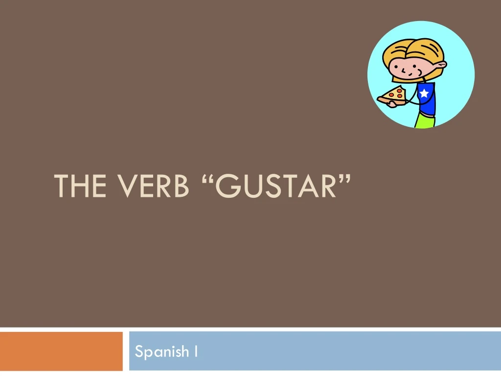 the verb gustar