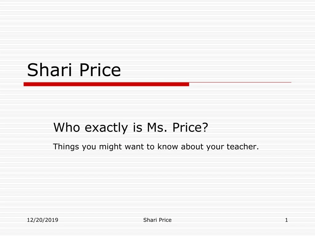 shari price