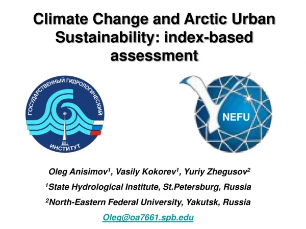 Climate Change and Arctic Urban Sustainability: index-based assessment