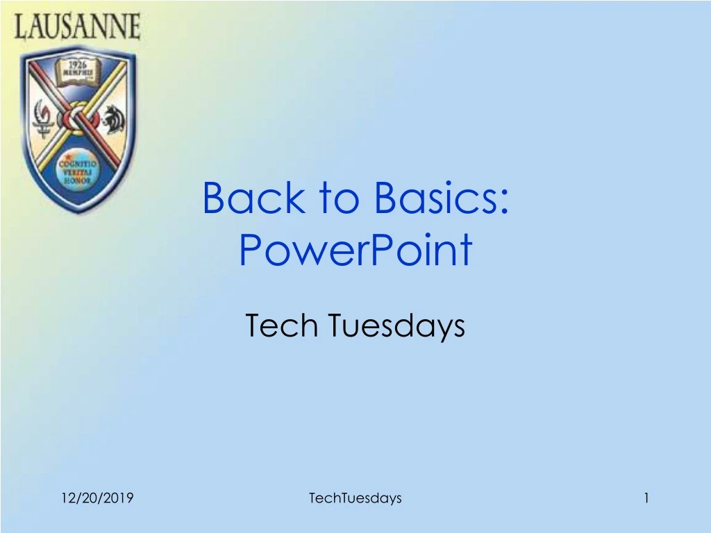 back to basics powerpoint