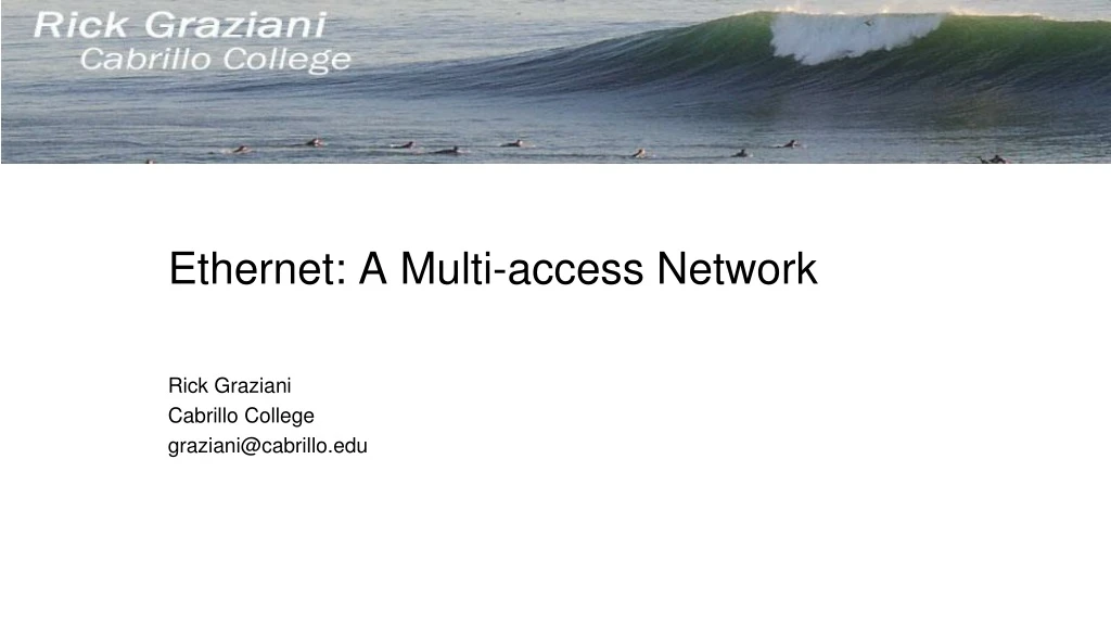 ethernet a multi access network