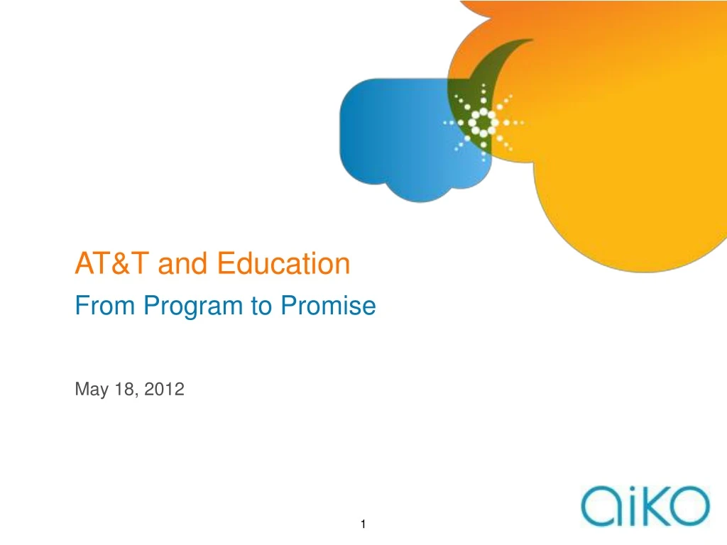 at t and education from program to promise