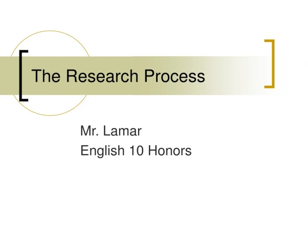 The Research Process