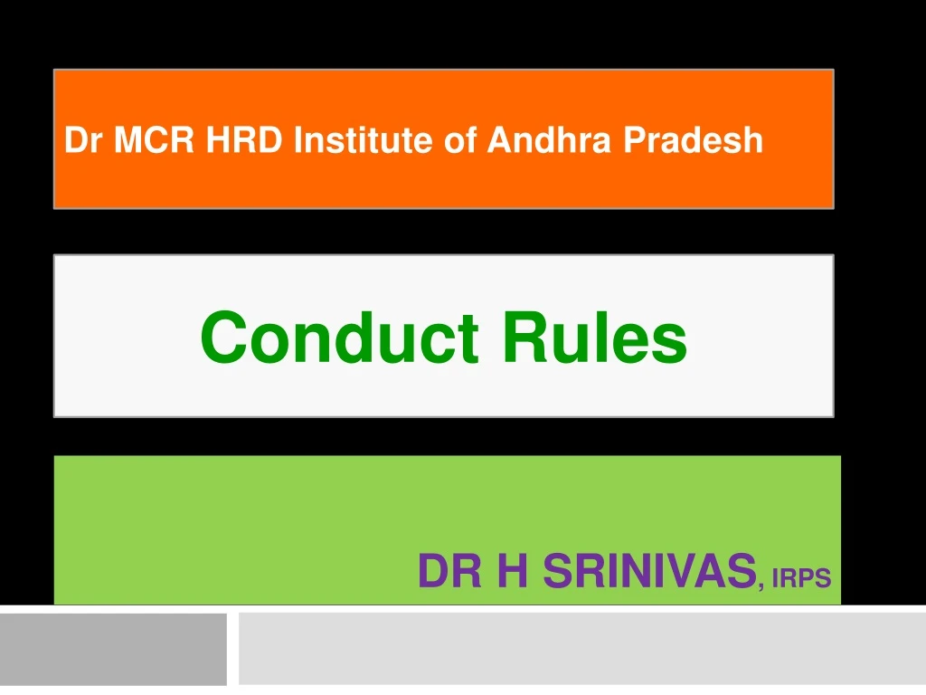 dr h srinivas irps