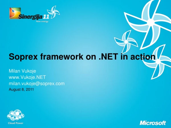 Soprex framework on .NET in action