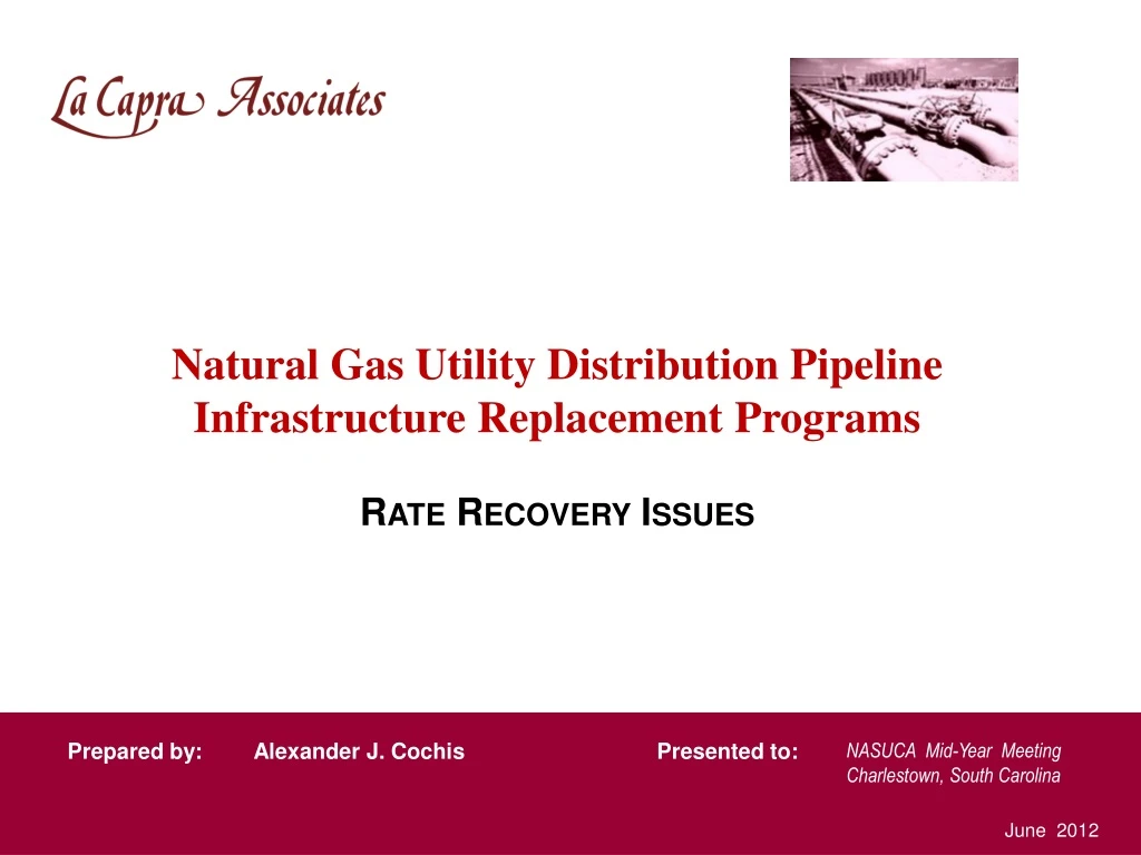 natural gas utility distribution pipeline