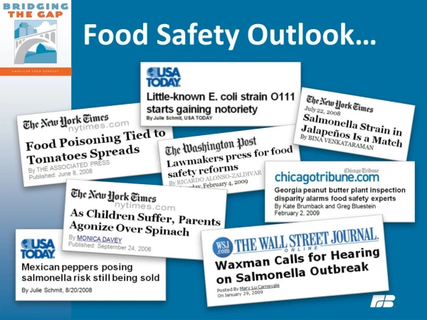 Food Safety Outlook…