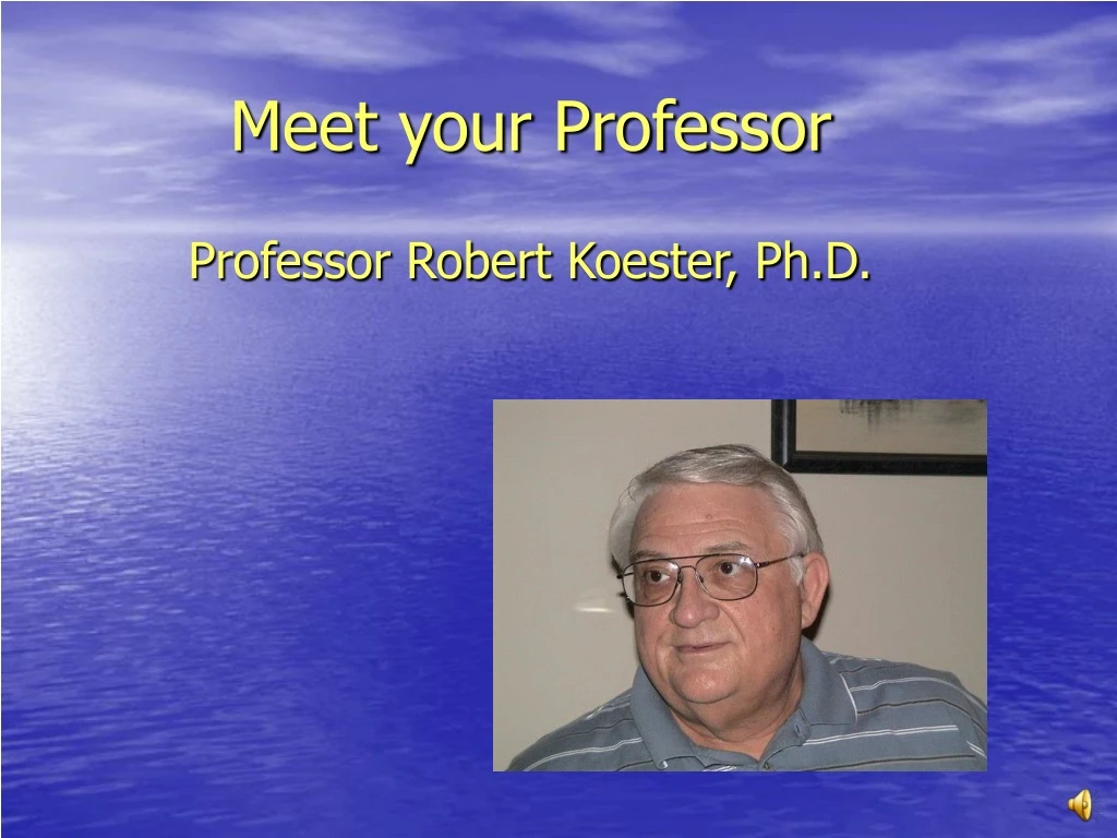 meet your professor