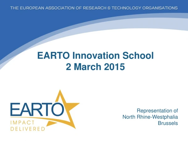 EARTO Innovation School 2 March 2015