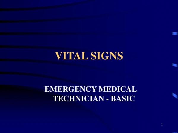 VITAL SIGNS