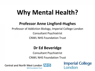 Why Mental Health? - slide 1