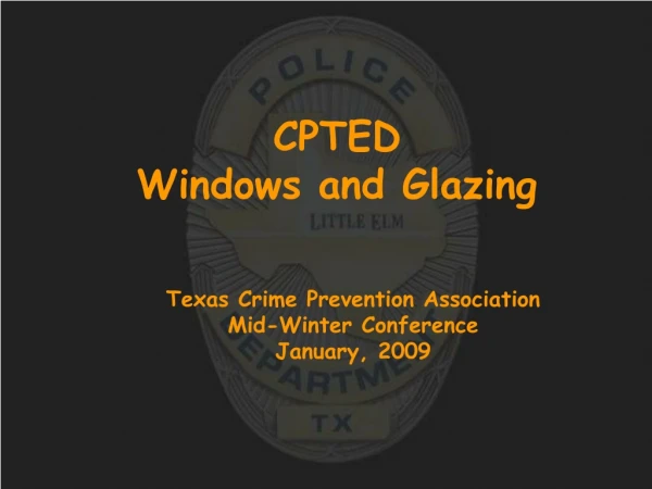 CPTED Windows and Glazing