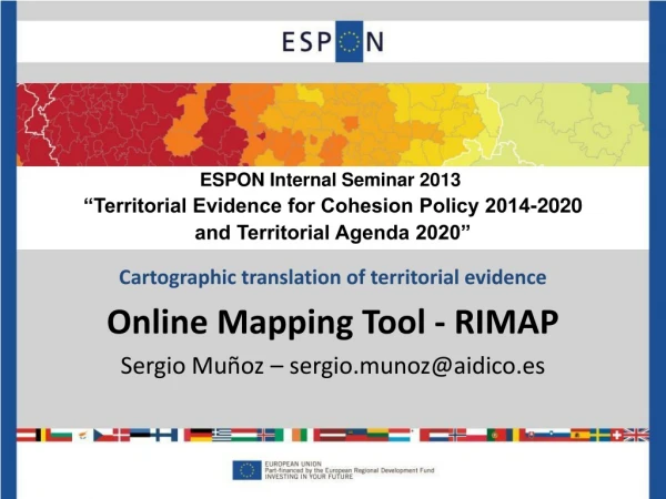 Cartographic translation of territorial evidence Online Mapping Tool - RIMAP