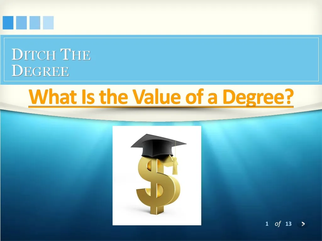 what is the value of a degree