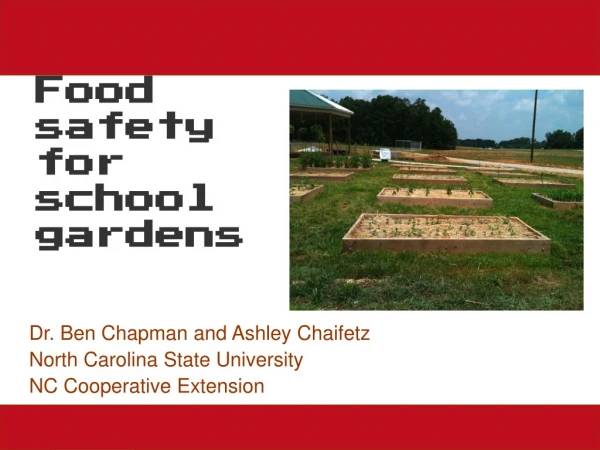 Food safety for school gardens