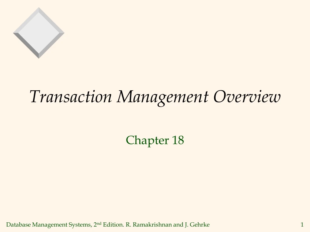 transaction management overview