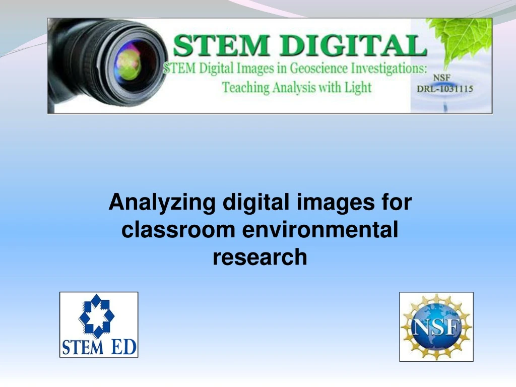 analyzing digital images for classroom