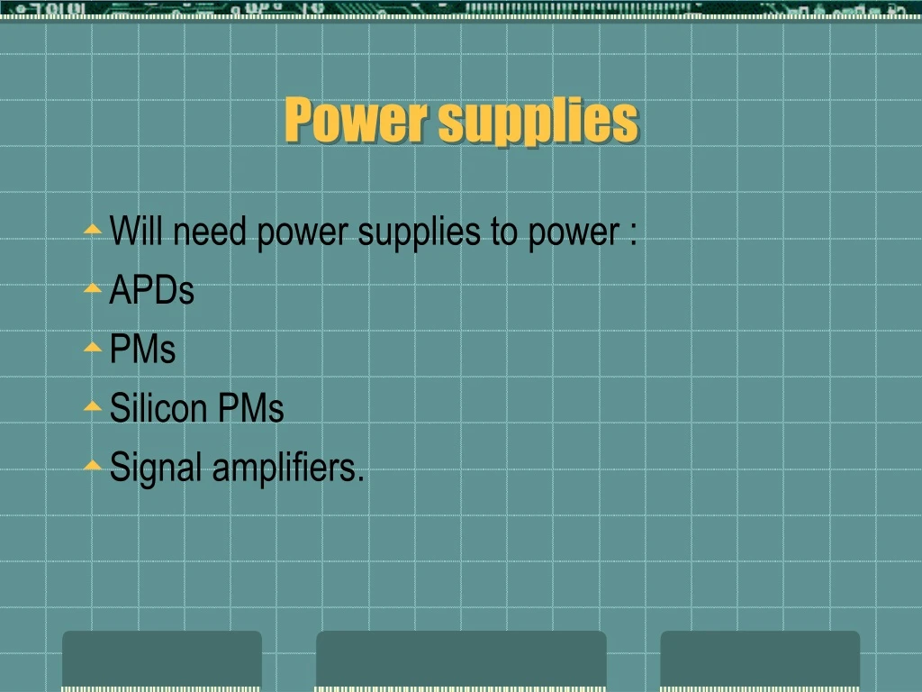 power supplies