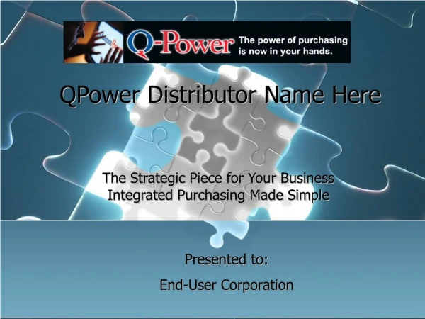 QPower Distributor Name Here