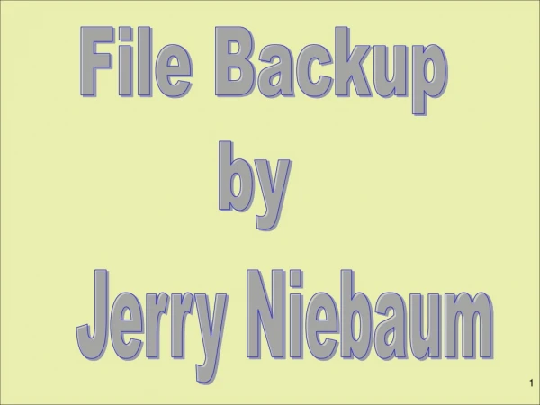 File Backup by