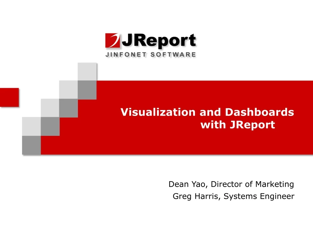 visualization and dashboards with jreport