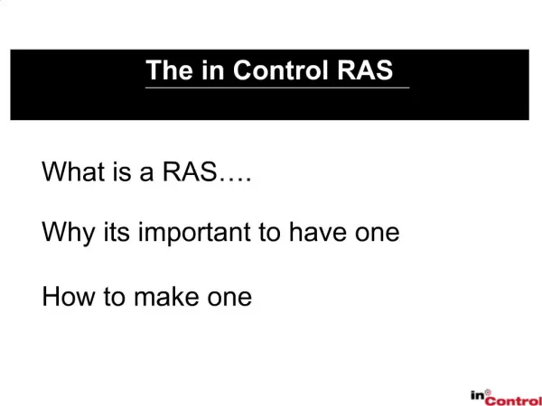 The in Control RAS