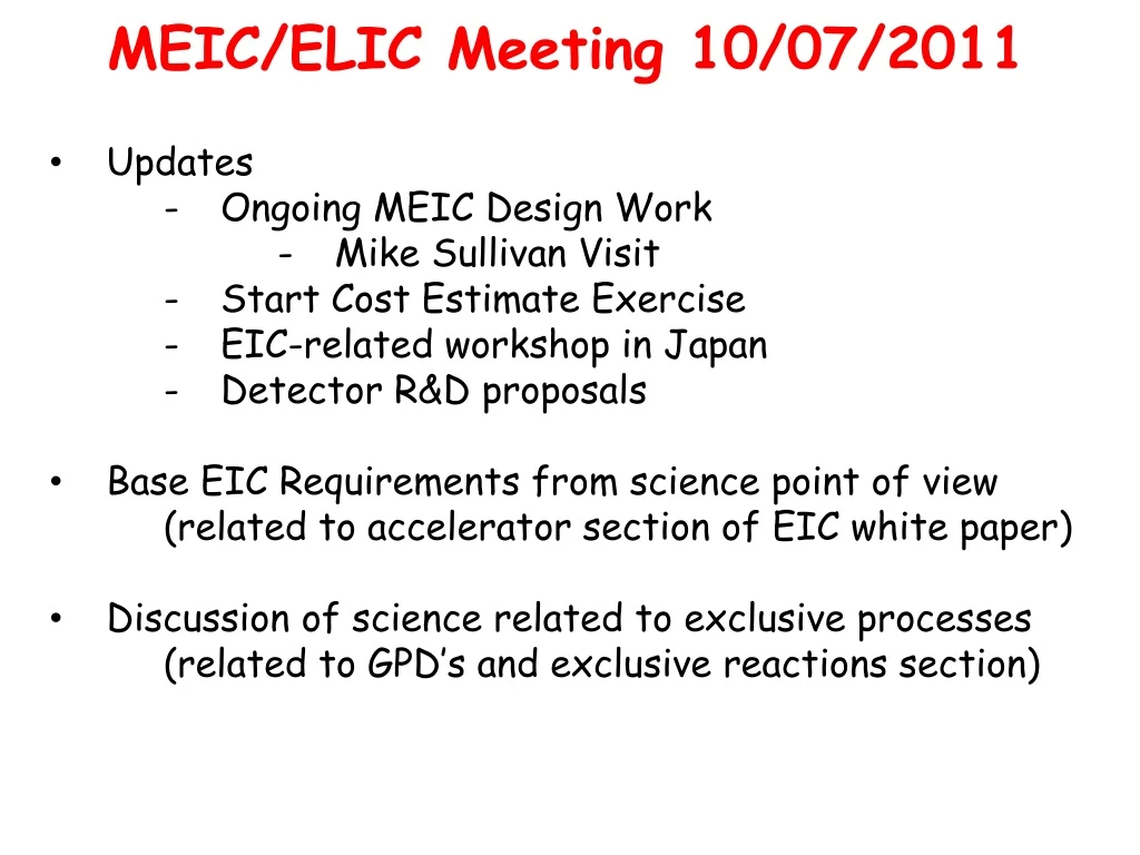 meic elic meeting 10 07 2011