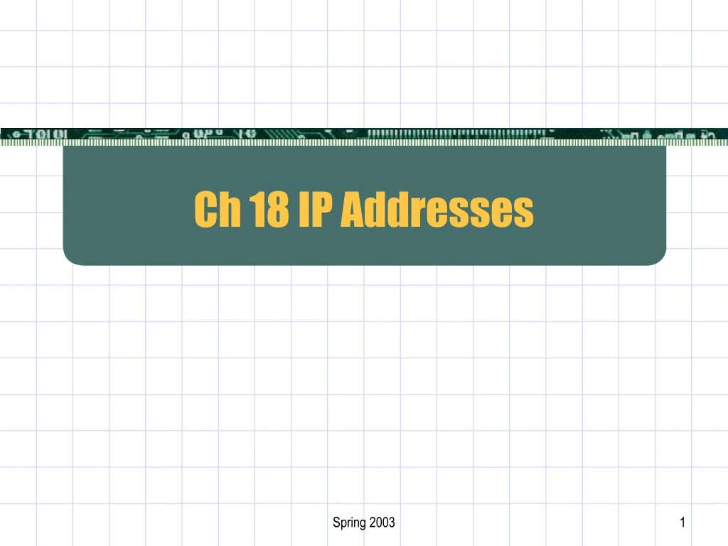 ch 18 ip addresses
