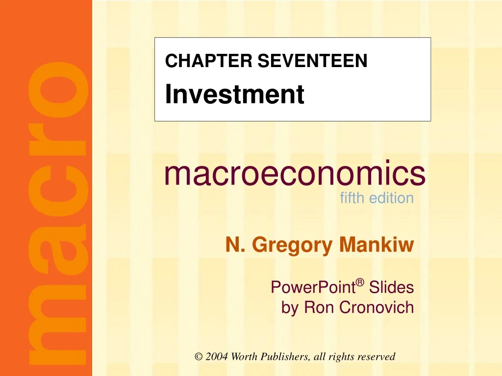 chapter seventeen investment