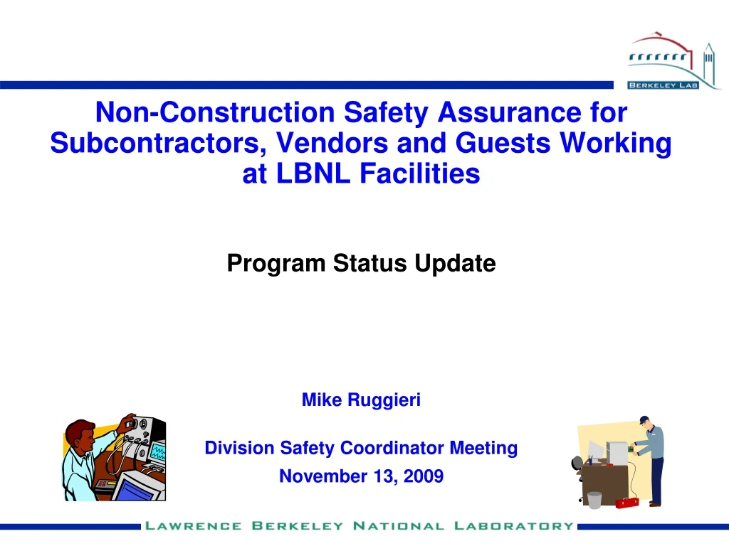 non construction safety assurance