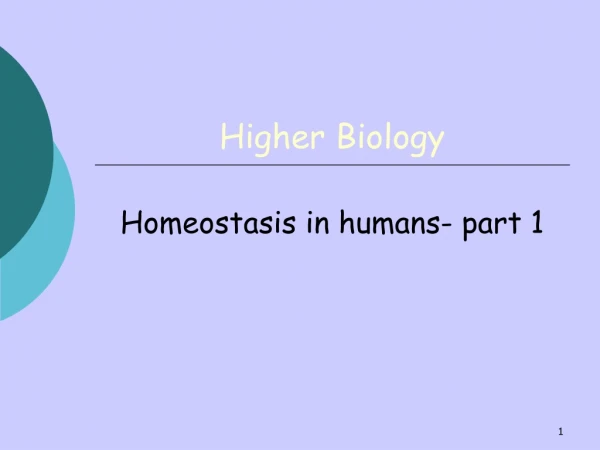 Higher Biology